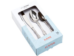 Kare | Besteckset Attina | 16-teilig, Silber