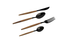 Kare | Besteckset Paris | 16-teilig, Schwarz Matt