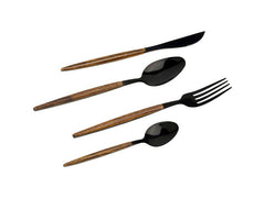 Kare | Besteckset Paris | 16-teilig, Schwarz Matt