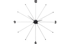Kare | Wanduhr Like Umbrella Black | H: 30 cm, B: 60 cm, T: 6 cm