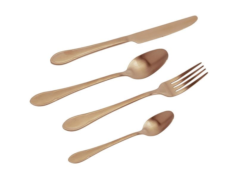 Kare | Besteckset Cucina | 16-teilig, Kupfer Matt
