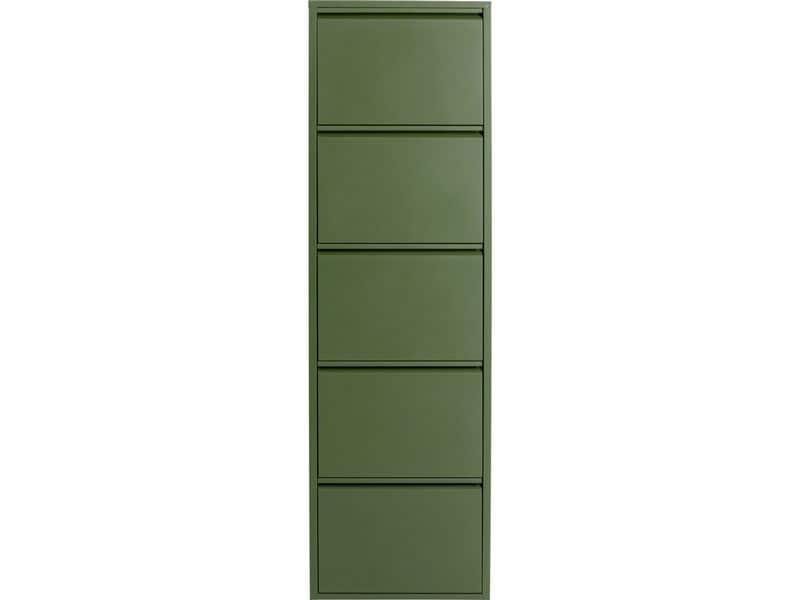 Kare | Schuhschrank Caruso 5-er, 50 x 170 cm | Olive