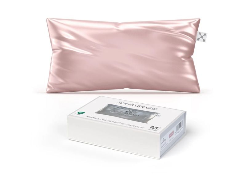 Smartsleep | Kopfkissenbezug Seide Rose | 40x80 cm