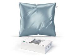 Smartsleep | Kopfkissenbezug Seide Blau/Grau | 80x80 cm