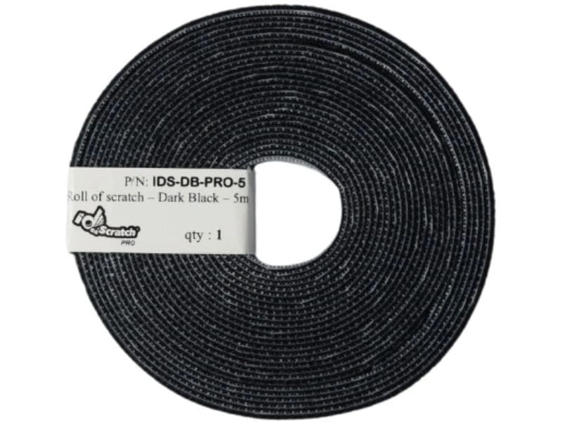 Patchsee | ID-SCRATCH-PRO Klettband Box | 5m, Dark Black