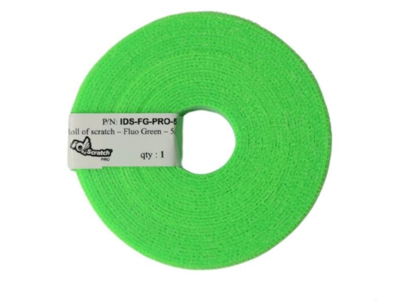 Patchsee | ID-SCRATCH-PRO Klettband Box | 5m, Fluo Green