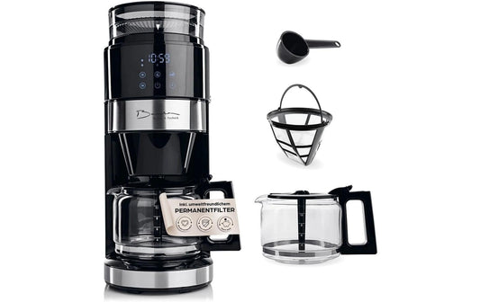 Barista | Kaffeemaschine 900W mit Mahlwerk | Touch-Display + Glaskanne
