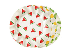 Partydeco | Teller Früchte | farbig, 20.5 cm, 6 Stück