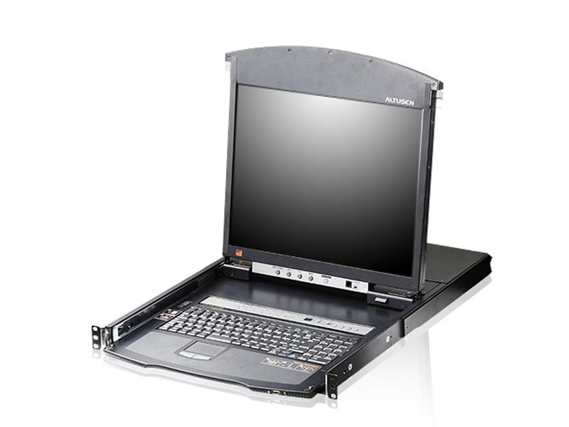 Aten | 17 TFT IP-KVM Switch, 16 Port | mit CH-Tastatur, VGA, USB, Kat-KVM