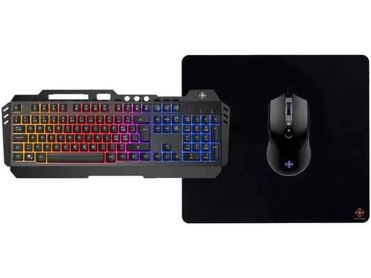 DELTACO | 3 in 1 Gaming Kit RGB GAM-113V2 CH | CH, Tastatur, Maus und Mauspad