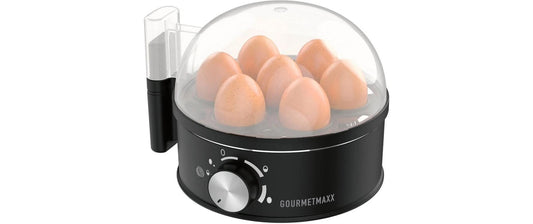 GOURMETmaxx | Eierkocher 400W schwarz matt | für 7 Eier