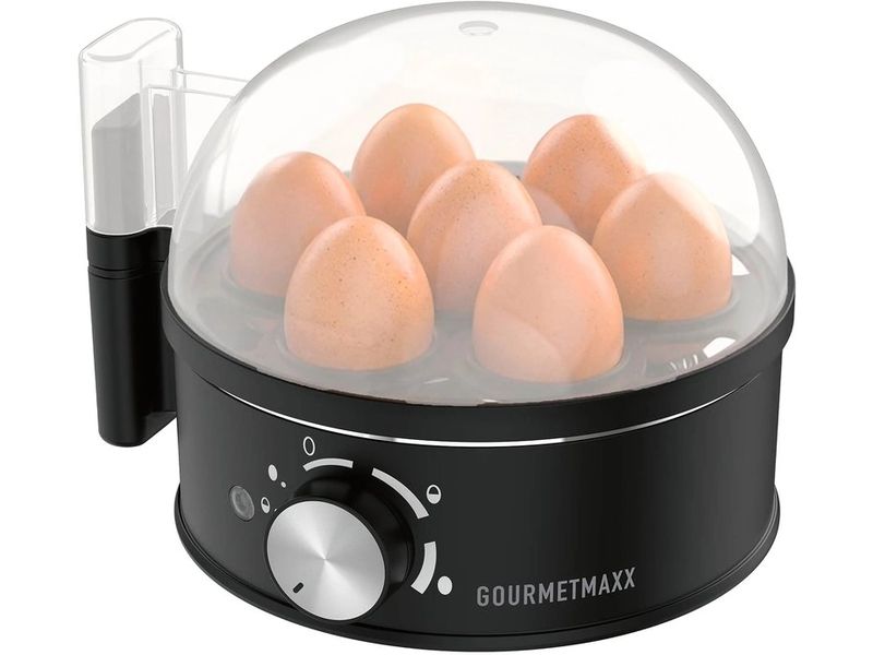 GOURMETmaxx | Eierkocher 400W schwarz matt | für 7 Eier