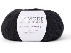 Mode at Rowan | Rowan Wolle Alpaca Cotton | 25g, Schwarz