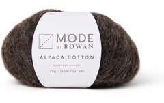 Mode at Rowan | Rowan Wolle Alpaca Cotton | 25g, Grau-Schwarz