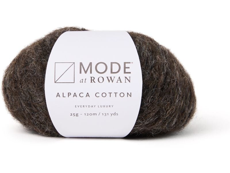 Mode at Rowan | Rowan Wolle Alpaca Cotton | 25g, Grau-Schwarz