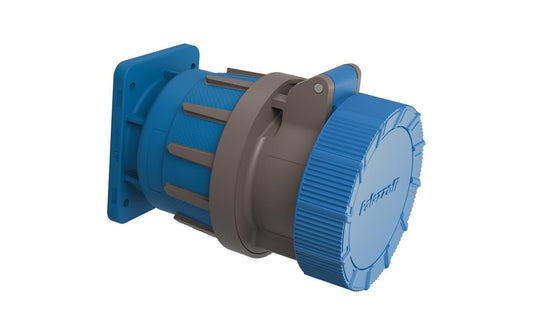 STEFFEN | Palazzoli CEE Rotor Einb-Steckdose | 16/3, 2LPE, 230V, 6h, IP66/67/69 vernickelt