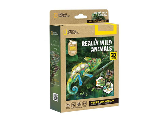 CubicFun | 3D Puzzle Chamäleon 63 Teile
