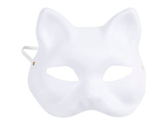 Creativ Company | Katzenmaske | H 17.5 cm B 18.5 weiss 1 Stk