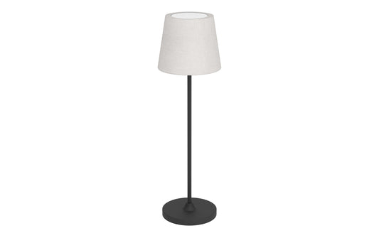 EGLO Leuchten | EGLO LED-CCT Tischleuchte Leonero | H:340 touch, leinenschwarz