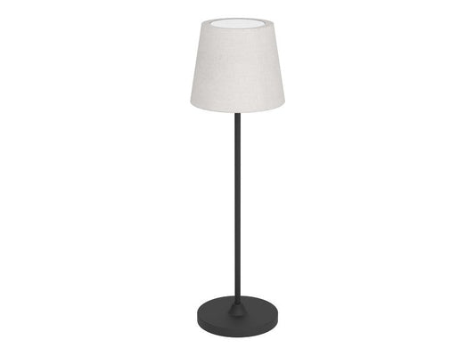 EGLO Leuchten | EGLO LED-CCT Tischleuchte Leonero | H:340 touch, leinenschwarz