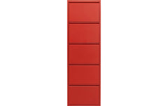 Kare | Schuhschrank Caruso 5-er, 50 x 170 cm | Rot
