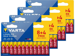 Varta | Longlife Max Power AA, 1.5V, 48Stk | 48 Stück, 4x Vollkartonverpackung