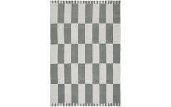 Urbanara | Teppich Iniola 90x130cm | Grüngrau & Weiss