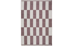Urbanara | Teppich Iniola 140x200cm | Dunkles Taupe/Weiss