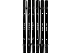 Creativ Company | Textilmarker Schwarz | 6 Stück, 2.3 + 3.6 mm