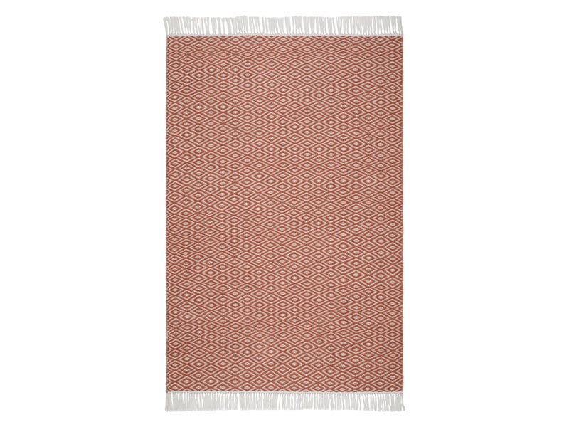 Urbanara | Teppich Barota 140x200cm | Recycelter Outdoor Teppich Terrakotta