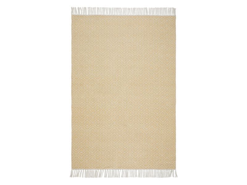Urbanara | Teppich Barota 140x200cm | Recycelter Outdoor Teppich Sandgelb