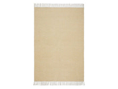 Urbanara | Teppich Barota 140x200cm | Recycelter Outdoor Teppich Sandgelb