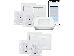 Homematic IP | Funk Starter Set Rollladen Kit | 4x Jalouschalter, Access Point 2, 4x Aktor