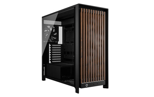 Corsair | Midi Tower Frame 5000D Wood Schwarz | 4x 2.5, 1x 3.5, 3x USB Type-C