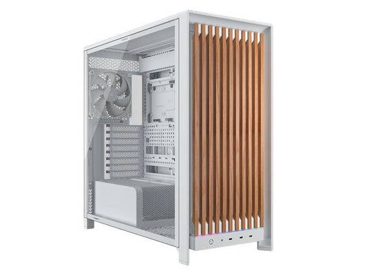 Corsair | Midi Tower Frame 5000D Wood Weiss | 4x 2.5, 1x 3.5, 3x USB Type-C