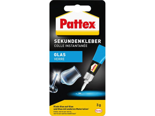 Pattex | Sekundenkleber | Glas, Blister, 3g