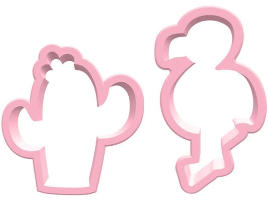 BackshopSchweiz | Backshop Ausstechformen Flamingo&Kaktus | Set 2 Stk