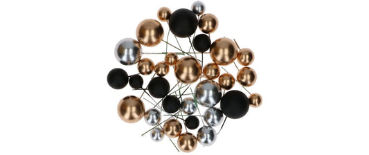 BackshopSchweiz | Backshop Simply Making Bubbles Einstecker | Set 32 Stk, Gold, Silber, Schwarz