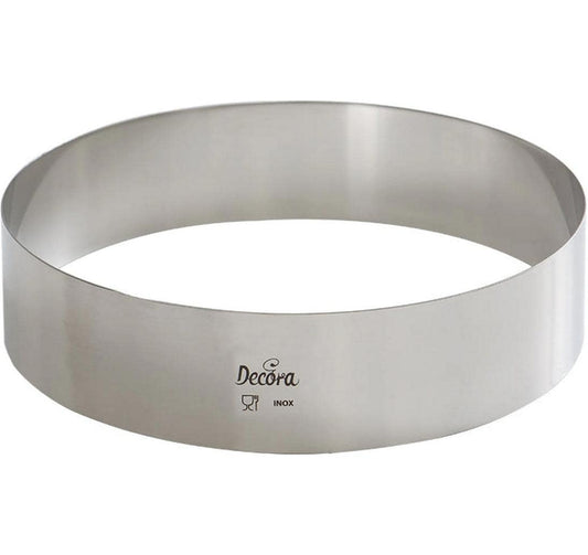 Decora | Edelstahl Backring | 24cm x 4.5cm