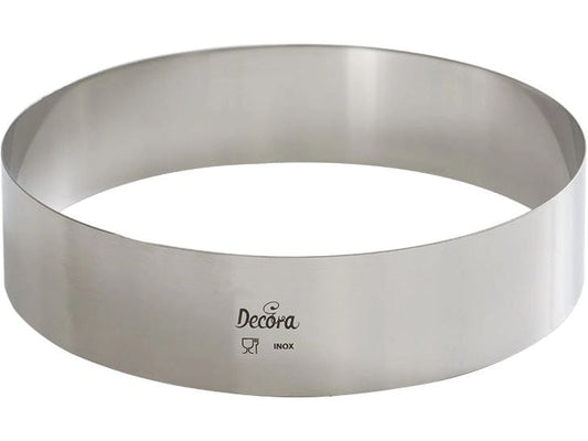 Decora | Edelstahl Backring | 24cm x 4.5cm