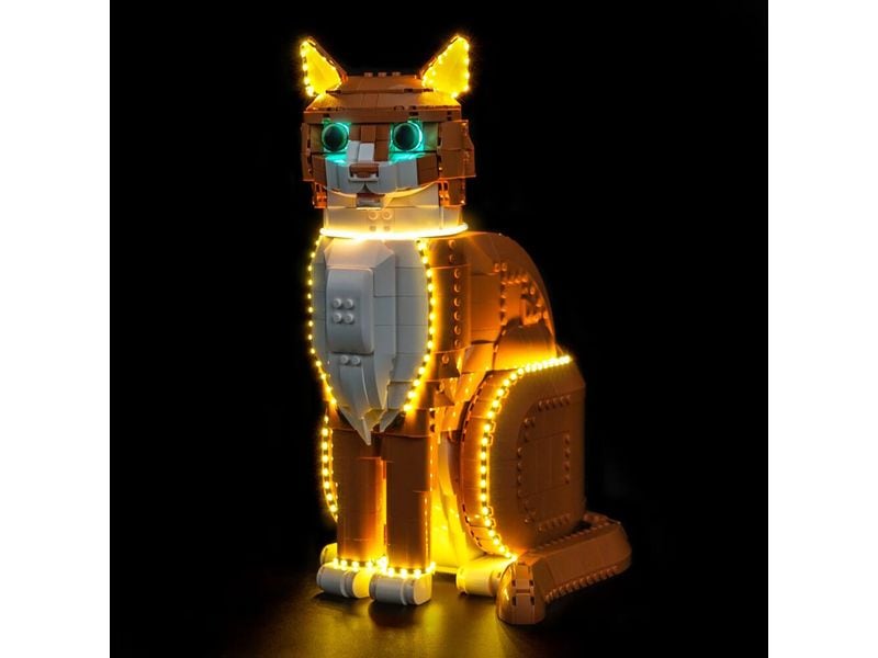 BrickBling | BB LED LEGO 21376 Orangefarbene Katze