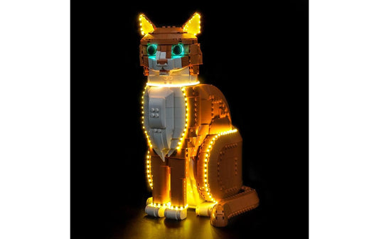 BrickBling | BB LED LEGO 21376 Orangefarbene Katze