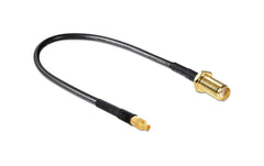 Delock | Antennenkabel SMA Bu zu MMCX St | 50 Ohm, RG-174, ca. 20 cm Kabellänge