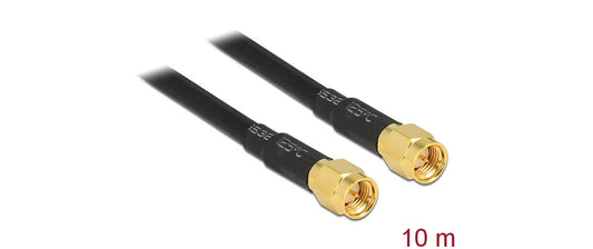 Delock | Antennenkabel SMA St zu SMA St 10 m | 50 Ohm, LMR195