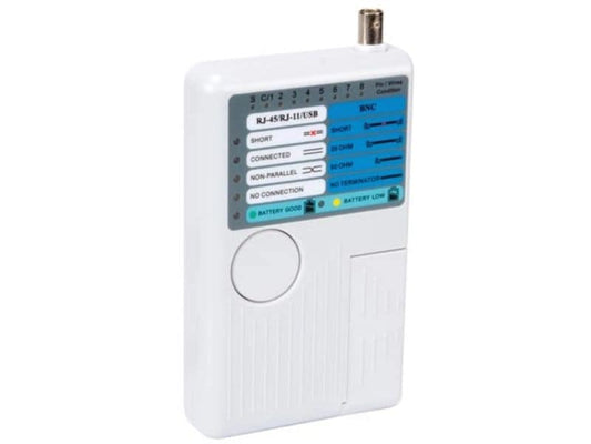Velleman | LAN/USB-Tester für USB-A | (RJ12), 6P2C (RJ11), 4P4C (RJ10)