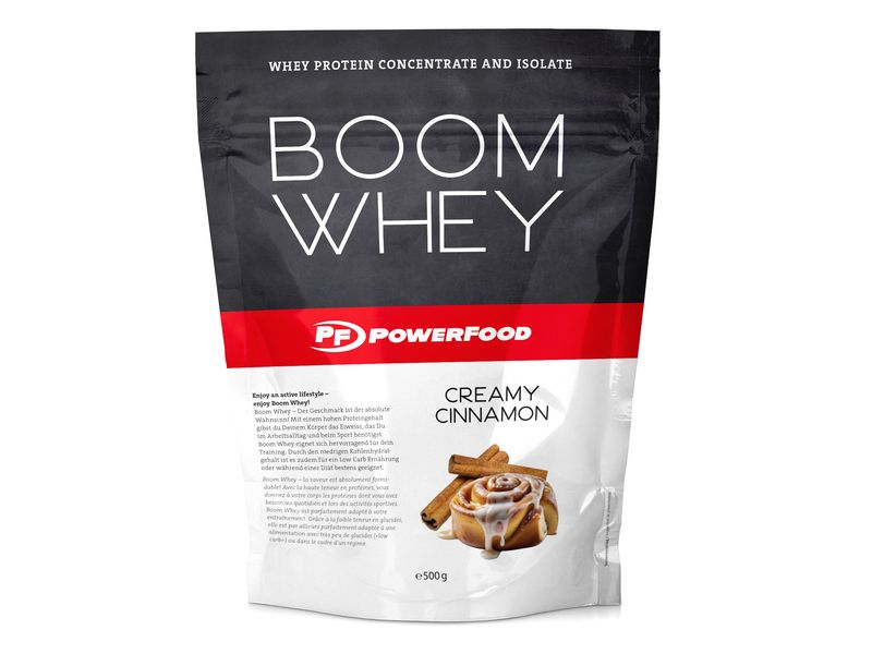 PowerFood | Boom Whey | 500g Geschmack: Creamy Cinnamon