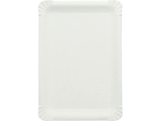 Verive | Teller weiss 16.5x23cm 250 Stk. | 1 Pack à 250 Stk. Frischfaser