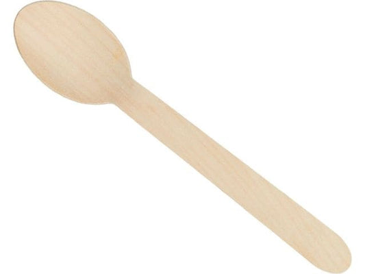Verive | Holzlöffel 16cm 100 Stk. | 1 Pack à 100 Stk. gewachst