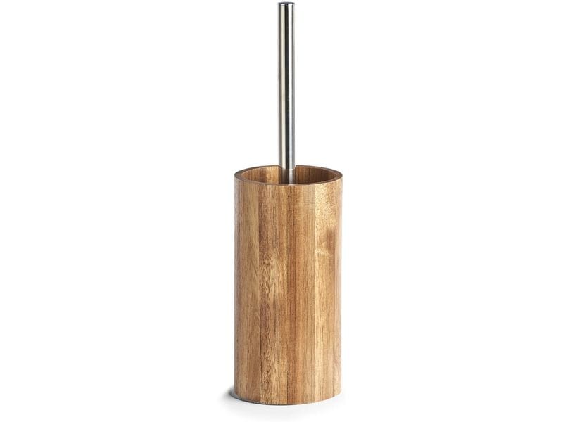 Zeller Present | WC-Bürstengarnitur Akazie | Grösse: 10 x 36 cm (D x H)