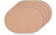 Zeller Present | Tischset Kork oval 4 Stück | Grösse: 44 x 29 x 0,3 cm (L x B x H)